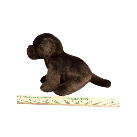 Demdaco Nat & Jules Chocolate Sitting Labrador Puppy Dog Plush Stuffed Animal - Picture 5 of 8